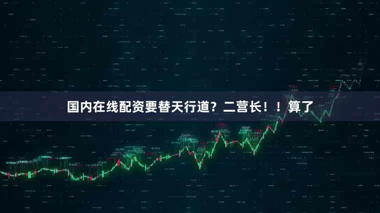 国内在线配资要替天行道？二营长！！算了